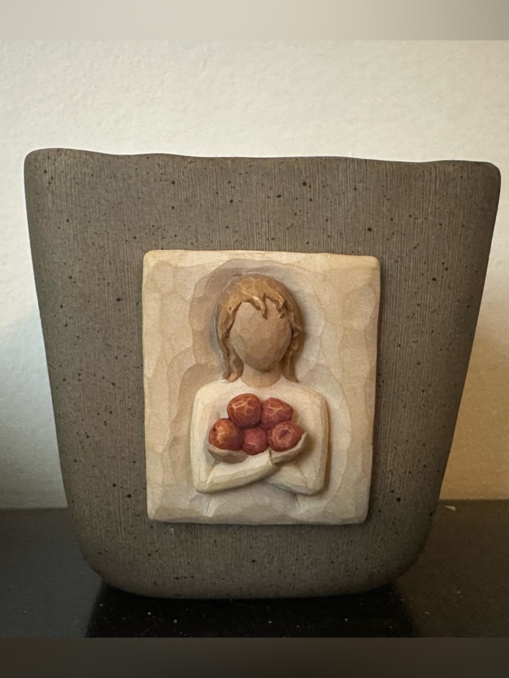 Willow Tree ceramic tea light holder “Good Health”